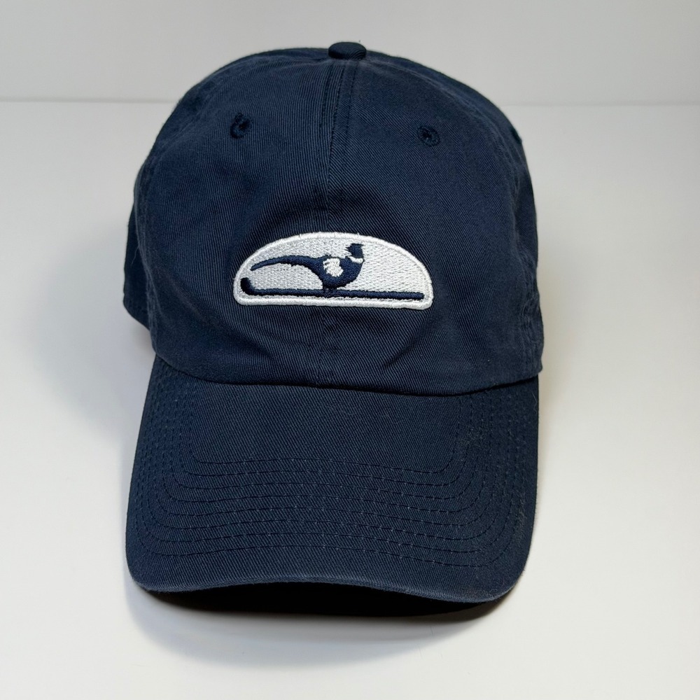 Ahead Headgear Navy Blue Pheasant Embroidered Baseball Cap Classic Cut Hat Sport